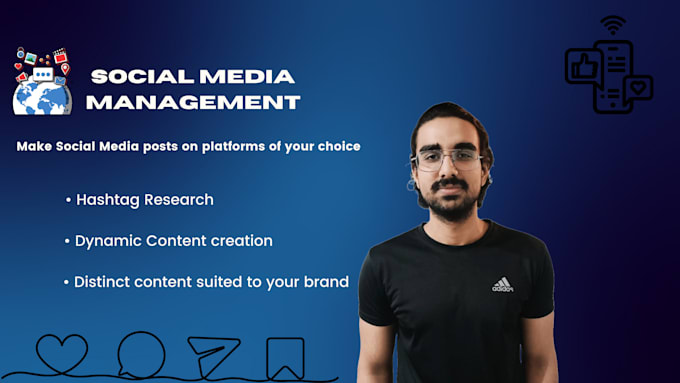 Gig Preview - Be your social media manager and content creator