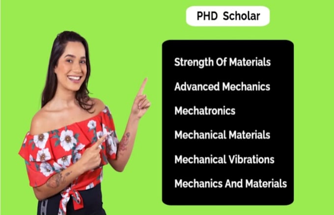 Gig Preview - Do strength of materials advanced mechanics mechatronics mechanical vibrations