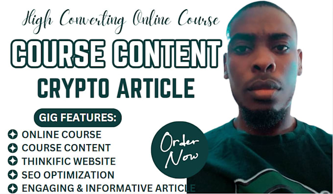 Gig Preview - Write seo article cryptocurrency content technical content writer online course