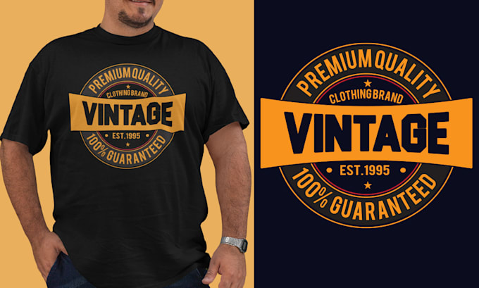 Bestseller - make retro vintage logo, vintage t shirt designs