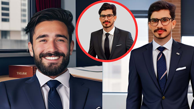 Gig Preview - Create professional business headshot from your photo