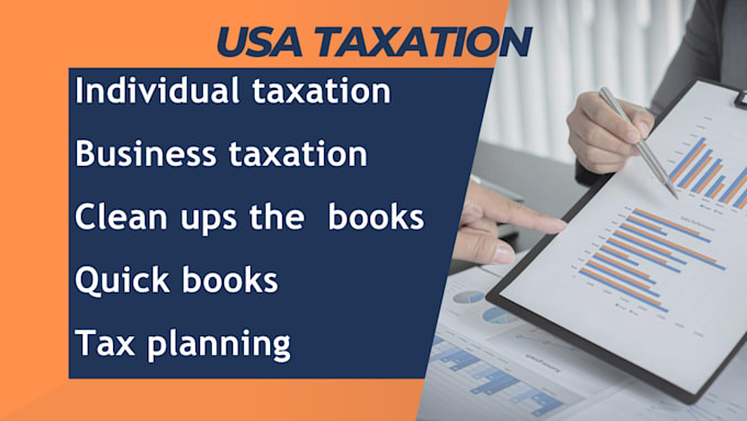 Gig Preview - Do USA individual and business taxation, clean the books