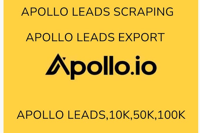 Gig Preview - Unlimited aplo leads scraping,b2b email list,aplo oi export