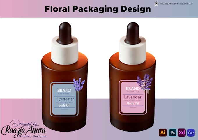 Gig Preview - Do product label, box package, pouch bag design for brand