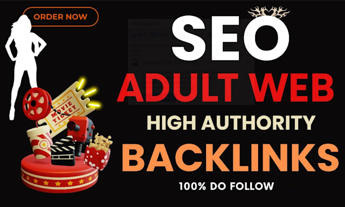 Gig Preview - Build high authority adultity backlinks SEO web promotion