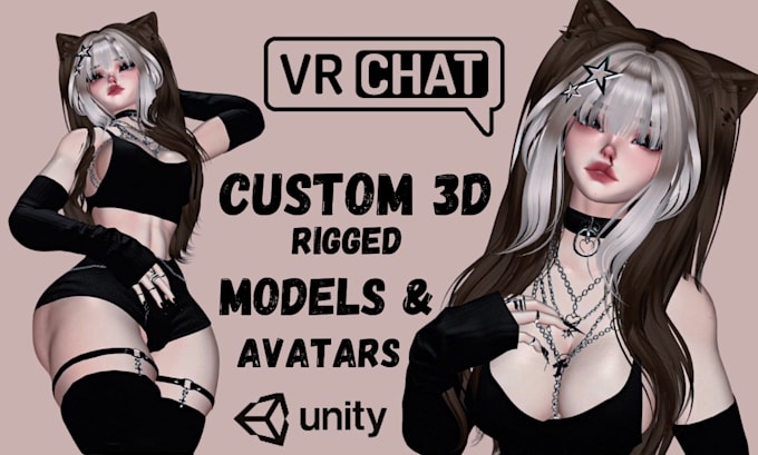 Gig Preview - Create high quality 3d model vrchat avatar custom vr chat avatar