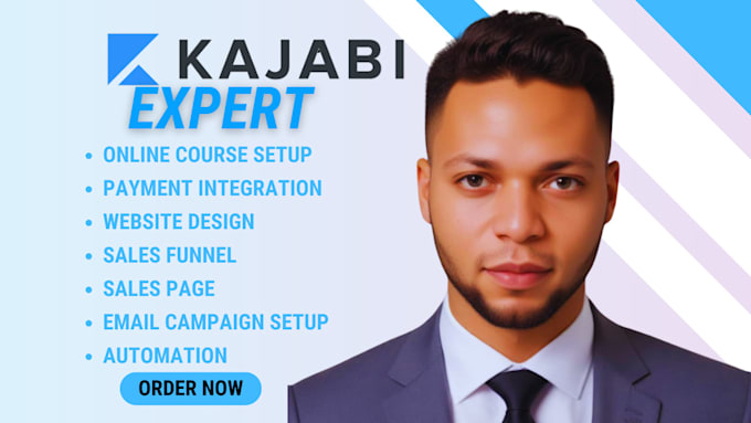 Gig Preview - Setup kajabi online course kajabi website design kajabi online course podia