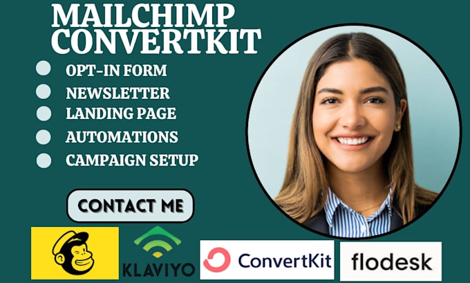 Gig Preview - Design mailchimp convertkit newsletter flodesk aweber getresponse email template