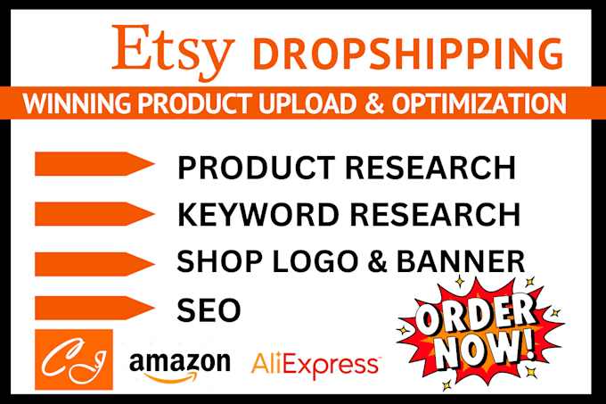 Gig Preview - List winning products for etsy drop shipping, tiktok shop, etsy listing seo