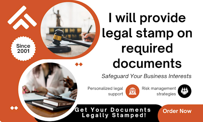 Gig Preview - Provide legal stamp on required documents, properties files