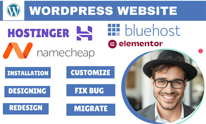 Gig Preview - Build hostinger website wordpress website design wordpress hostinger