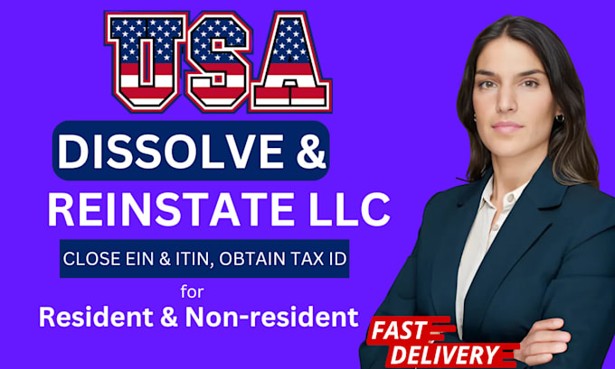 Gig Preview - Dissolve llc, reinstate llc, dissolve corporation, tax return 1120 1040 1065