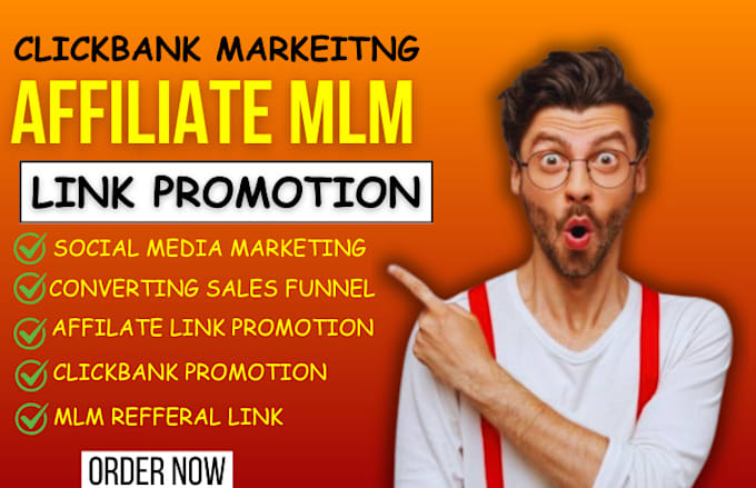 Gig Preview - Do affiliate referral link  promotion referral link sign up MLM leads generation