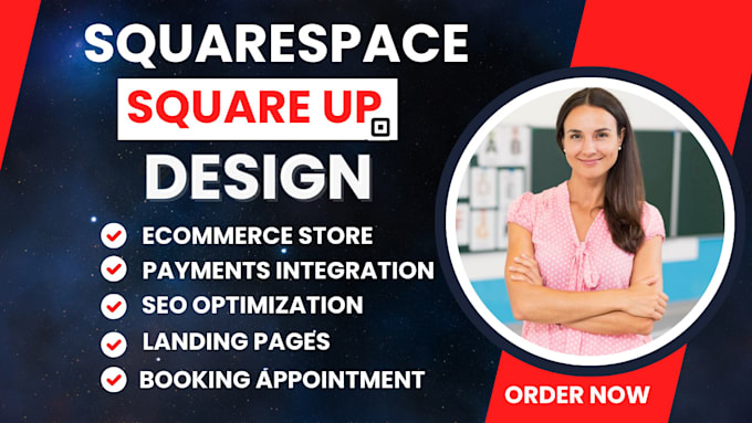 Gig Preview - Build square online squarespace ecommerce redesign squarespace website square up