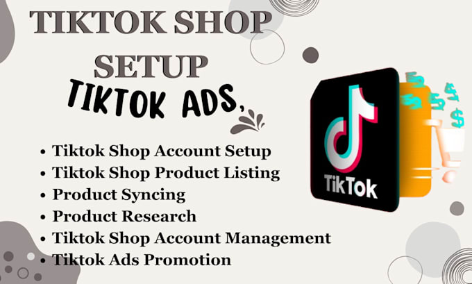 Gig Preview - Do tiktok shop setup tiktok ads tiktok marketing ecommerce social commerce autod