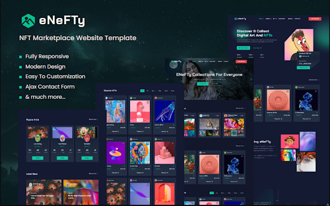 Gig Preview - Design a stunning nft, dapp, smart contract website