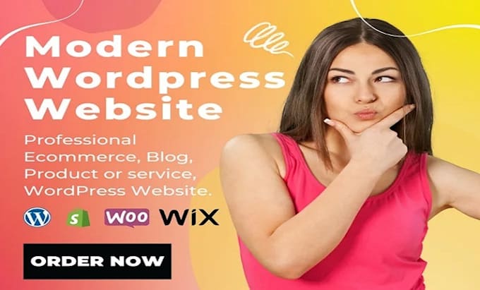 Gig Preview - Wordpress website development, website design, wordpress