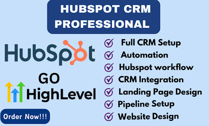 Bestseller - hubspot crm, gohighlevel crm, automation workflow, website, hubspot email expert