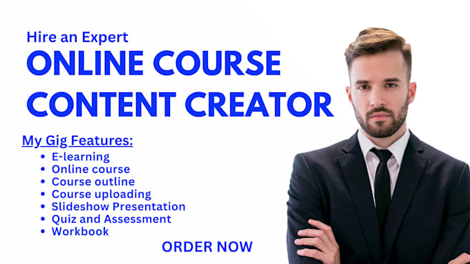 Gig Preview - Create online course content, training manual, course creation, ebookwriter, ppt