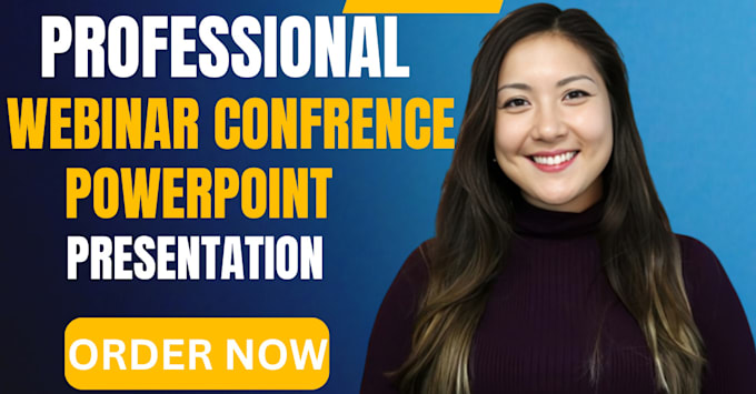 Gig Preview - Design or redesign powerpoint presentation for webinar conference and business