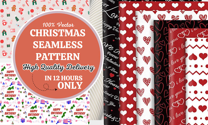 Bestseller - design christmas seamless pattern and wrapping paper tissue paper label package