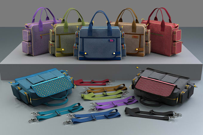 Gig Preview - Design 3d bag, backpack, purses, wallets, handbag in blender and clo3d