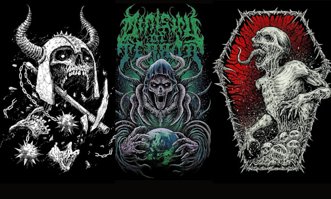 Gig Preview - Do dark art, horror, brutal,tattoo,heavy metal, tshirt design, gore, album cover