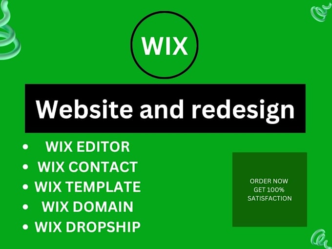 Bestseller - design or redesign your wix website