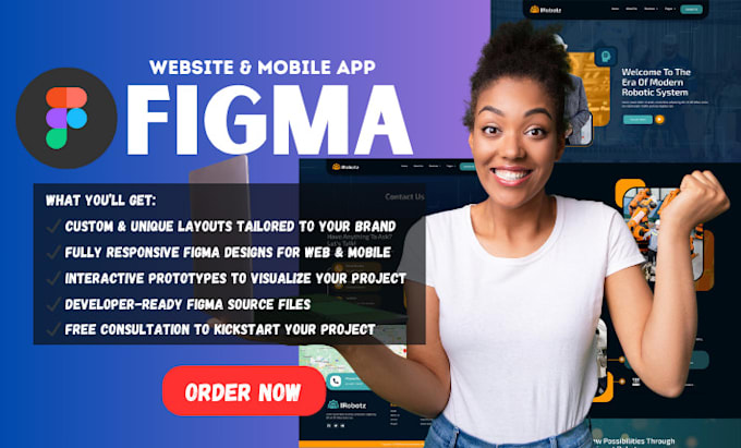 Gig Preview - Do UI UX designs figma website, landing page design, mobile app UI UX mock up