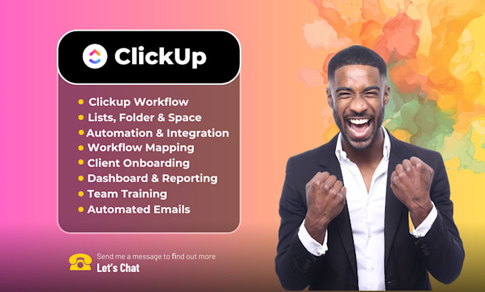 Gig Preview - Be you clickup consultant, setup clickup project management, task automation