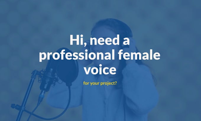 Gig Preview - Record a professional female voice over in 24 hrs