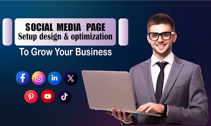 Gig Preview - Create and setup facebook business page fan page  and social media profile