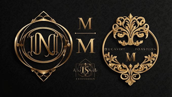 Gig Preview - Do luxury fashion clothing brand business monogram logo design