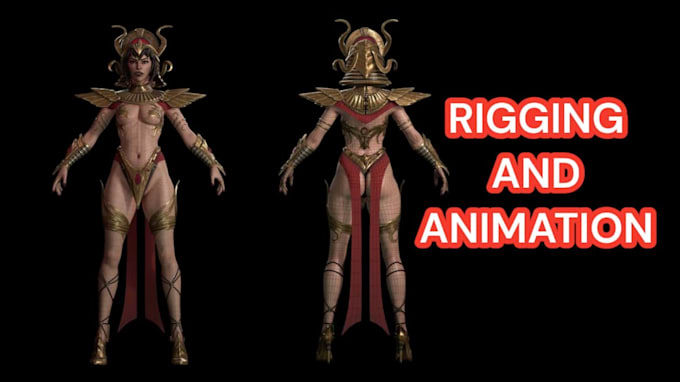 Gig Preview - Create 3d character animation low poly models rigging and game assets