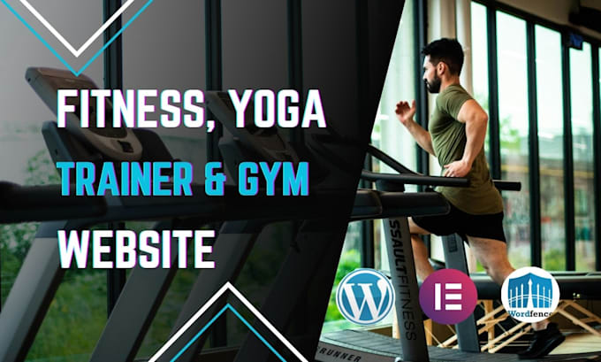 Gig Preview - Design fitness trainer, yoga, gym fitness website