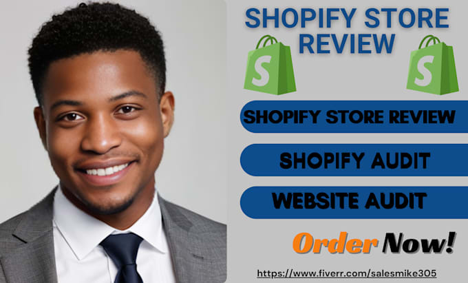 Gig Preview - Review shopify store ebay shopify dropshipping audit for conversion