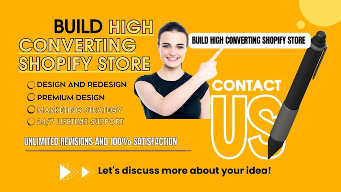 Gig Preview - Build high converting shopify dropshipping store online shop