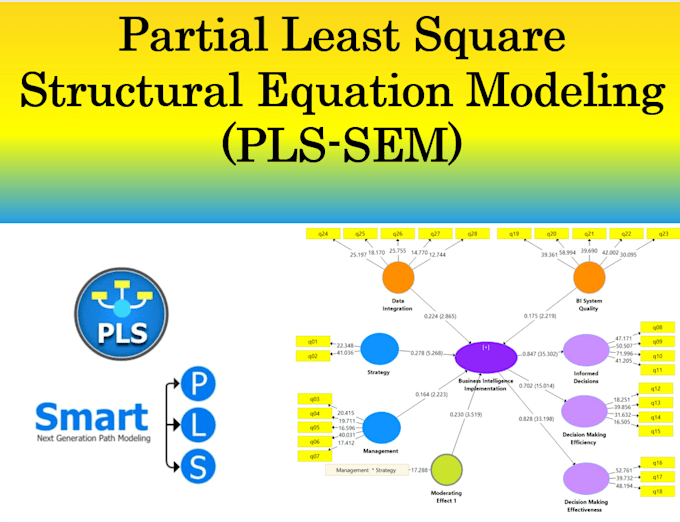 Gig Preview - Do structeral equation modeling SEM with r , amos, smartpls