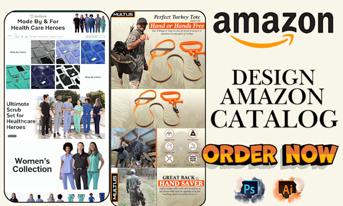 Gig Preview - Design eye catching amazon catalogs n a plus content to maximize visibility