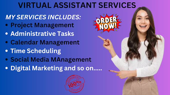 Gig Preview - Be your expert executive virtual assistant personal assistant admin assistant