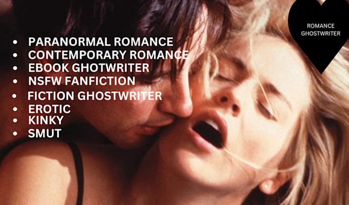 Gig Preview - Professional ghostwriting romance fanfiction and nsfw kinky ebooks