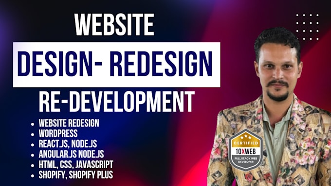 Gig Preview - Redesign your website to make it professional and attractive