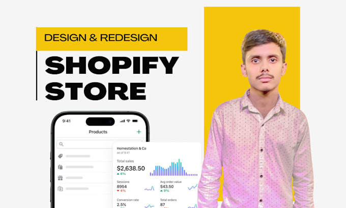 Gig Preview - Design, and redesign shopify store shopify dropshipping store,for maximum succes