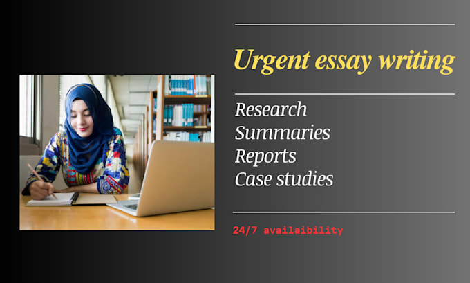 Gig Preview - Do urgent essay writing and summaries as an essay writer