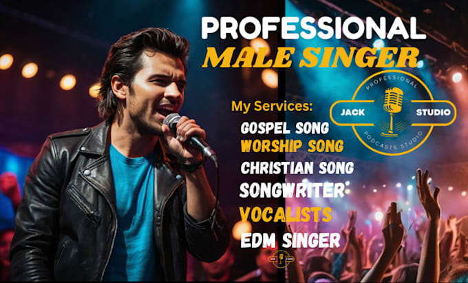 Gig Preview - Be your male gospel christian singer, worship choir vocalist and songwriter