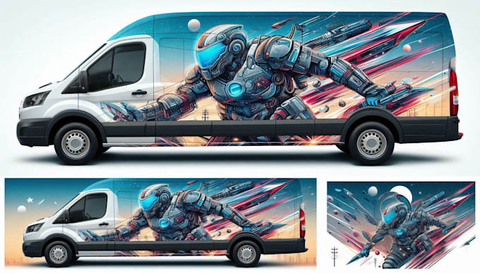 Gig Preview - Do eye catching vehicle wrap, creative van wrap, car wrap