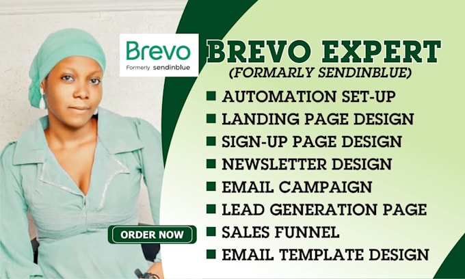 Gig Preview - Design brevo email marketing email campaign brevo automation email template