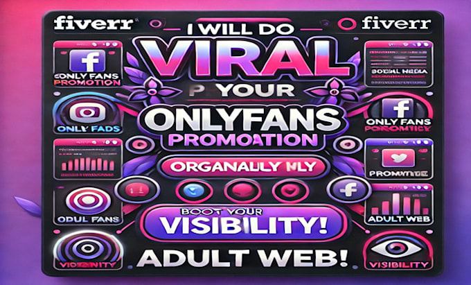 Gig Preview - Do viral onlyfans promotion, promote your onlyfans page organically, adult web