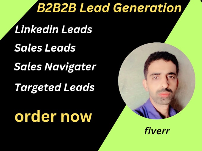 Gig Preview - Do b2b lead generation, linkedin lead generation and build a prospect email lis