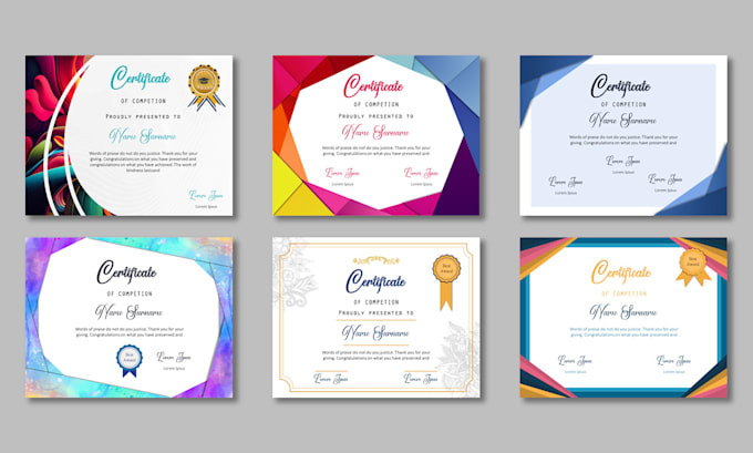 Gig Preview - Design a professional certificate, diploma or award design